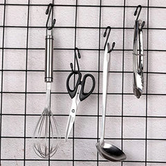 2pcs Stainless Steel S-shape Hook Kitchen Bedroom Multi-function Railing S Hanger Hook Clasp Holder Hooks Hanging Storage Tools