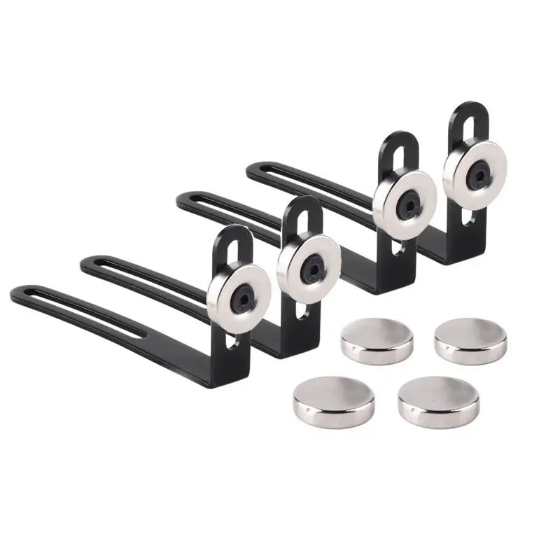 4pcs RC Car Shell Body Mount Metal L-Bracket with Magnet