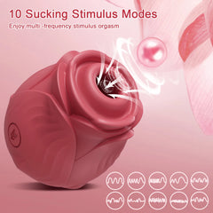 Powerful Sucking-Rose Vibrator Toy for Women Vacuum Stimulator Oral