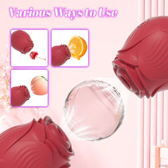 Powerful Sucking-Rose Vibrator Toy for Women Vacuum Stimulator Oral