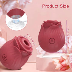 Powerful Sucking-Rose Vibrator Toy for Women Vacuum Stimulator Oral