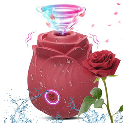 Powerful Sucking-Rose Vibrator Toy for Women Vacuum Stimulator Oral