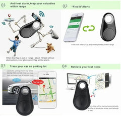 Mini Dog GPS Bluetooth 5.0 Tracker Anti-Lost Device Round Anti-Lost