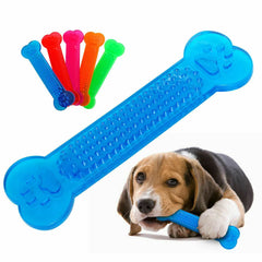 Pet Dog Chew Toys Rubber Bone Toy Aggressive Chewers Dog Toothbrush