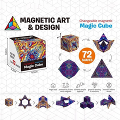 3D Changeable Magnetic Magic Cube For Kids Puzzle Cube Antistress Toy